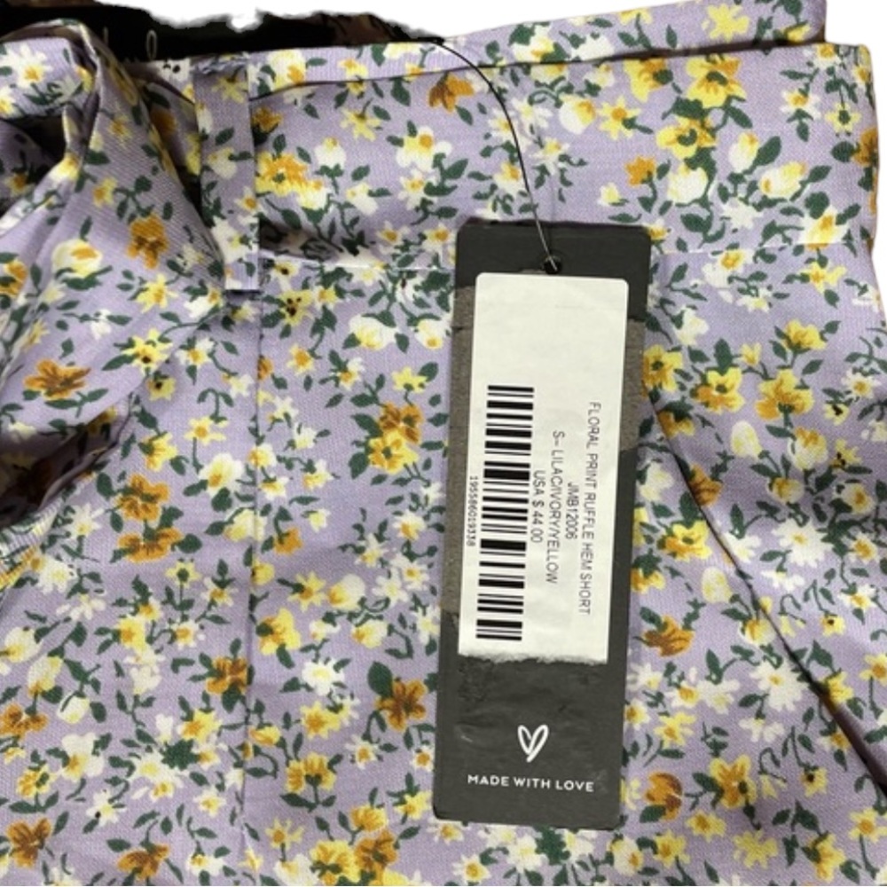 NWT Lulus “Sweetie Season” Floral Print Ruffled Shorts (K) - Picture 9 of 12